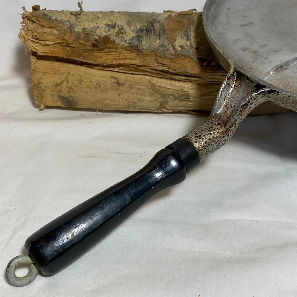 Vintage (1920-30’s) Club Hammercraft Aluminum Griddle with Black Wood Handle